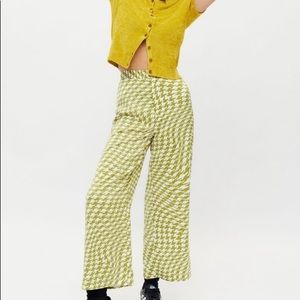 Urban Outfitters Olympia Scarf Pant Green Multi